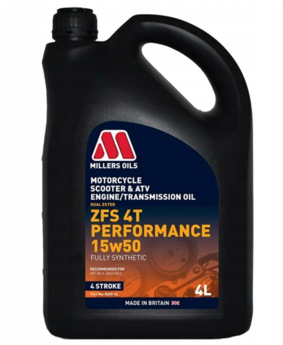 MILLERS ZFS 4T Performace 15W50 4L